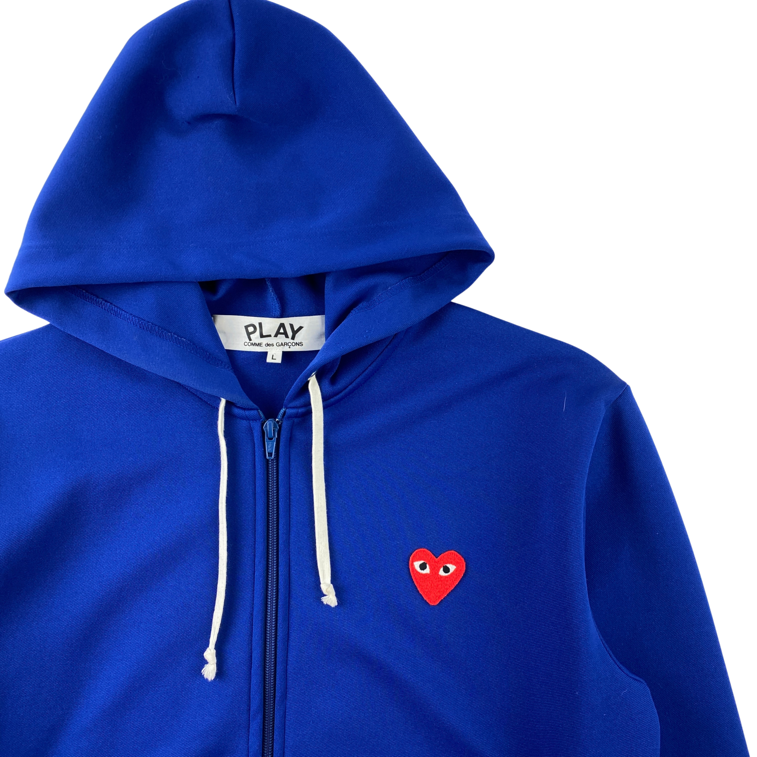Comme de garcon blue top hoodie